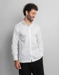 Load image into Gallery viewer, Basic White – Men’s Cotton Shirt