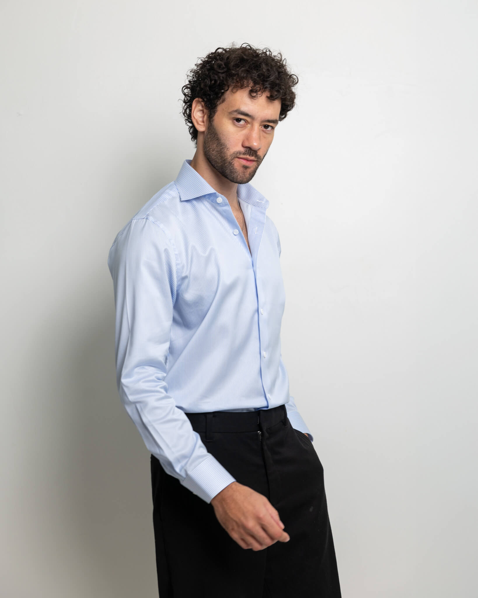 Basic Stripe – Men’s Cotton Shirt