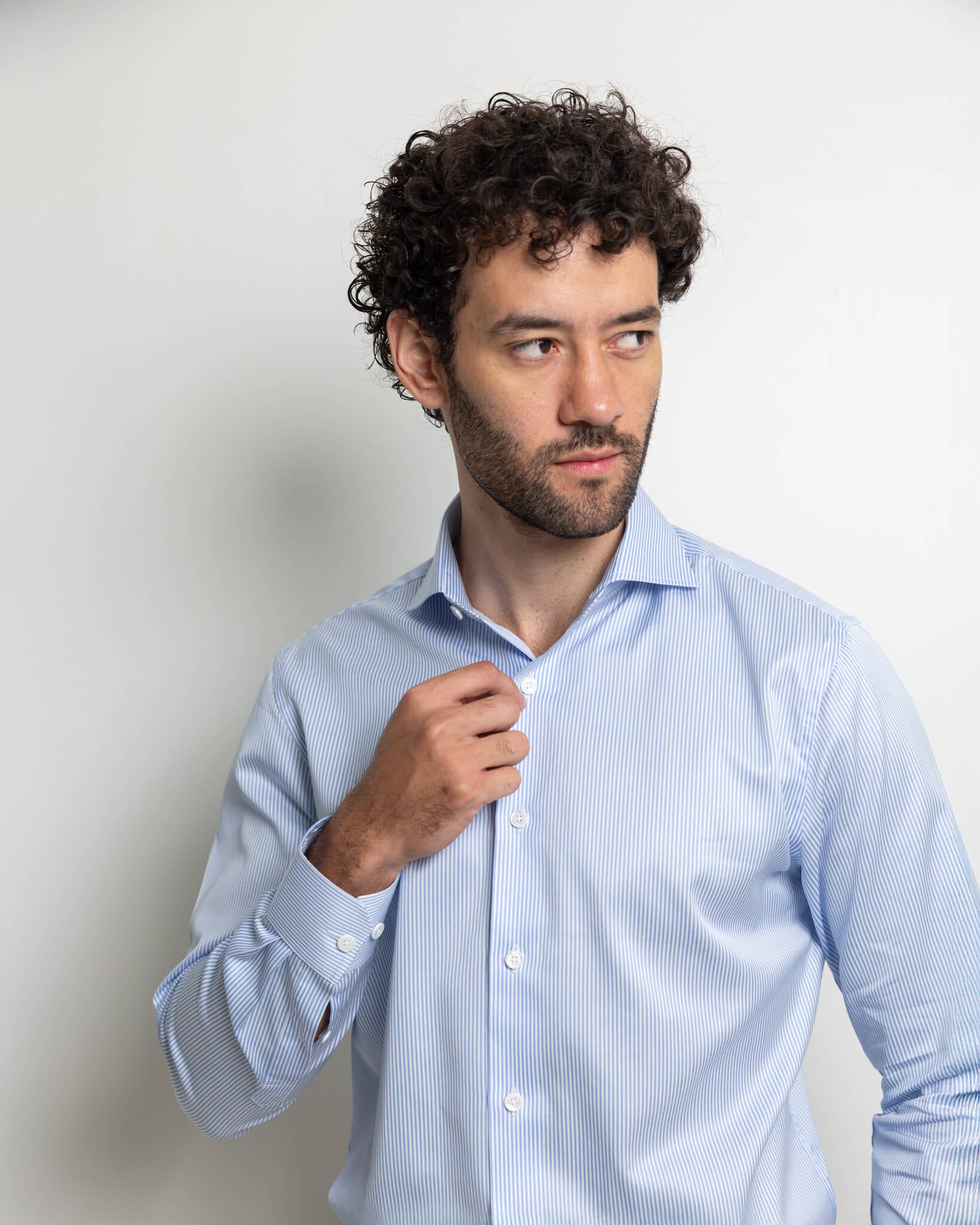 Basic Stripe – Men’s Cotton Shirt