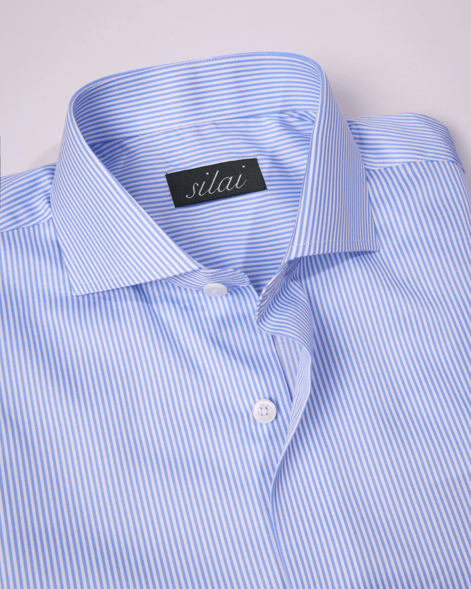 Blue striped dress shirt 
